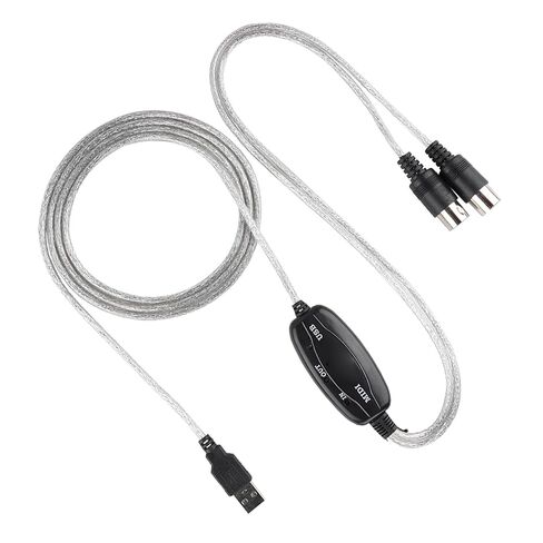MIDI USB Converter Easyly Transform PC Music Studio for Keyboard Music Fans 74.8in Editing Line in Saudi Arabia