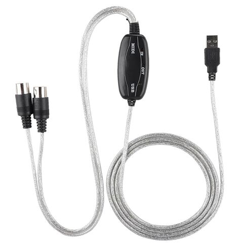 MIDI USB Converter Easyly Transform PC Music Studio for Keyboard Music Fans 74.8in Editing Line in Saudi Arabia