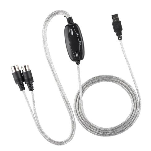 MIDI USB Converter Easyly Transform PC Music Studio for Keyboard Music Fans 74.8in Editing Line in Saudi Arabia