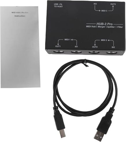 MIDI Interface USB to MIDI Converter Nonslip Box for Music Producers Aluminum Alloy in Saudi Arabia