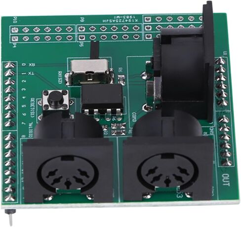 MIDI Adapter Board, Easy Plug-and-Play with 2.54mm Pin Headers, UART MIDI Converter, IN Switch OUT TX Connection, for Arduino Projects, Raspberry Pi Music Production, DIY Synth Bui in Saudi Arabia