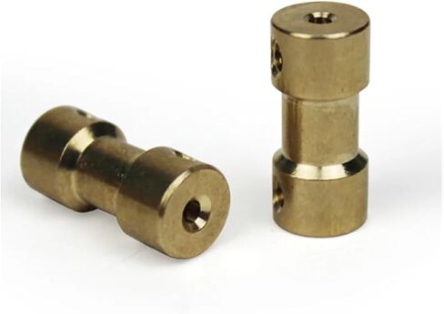 1PC Miniature Brass Rigid Coupling for Transmission Component Aircraft Car Model Accessory Stepper Motor Shaft Connector(4 X 5) in Saudi Arabia