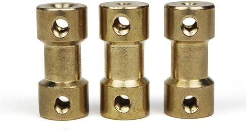 1PC Miniature Brass Rigid Coupling for Transmission Component Aircraft Car Model Accessory Stepper Motor Shaft Connector(4 X 5) in Saudi Arabia