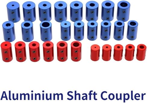 1PC Aluminum Rigid Shaft Coupler Rigid Coupling Motor Connector 3D Printer Parts(D12L20 2mm-2.3mm) in Saudi Arabia