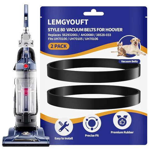 4 عبوات من أحزمة التفريغ 562932001 بديلة لنفق الرياح هوفر، ترجيع النخبة، مكنسة كهربائية منتصبة من سلسلة T UH70100 – UH70210، يستبدل الجزء AH20080، 38528-033، 38528-058 – أحزمة التمدد المسطحة in Saudi Arabia