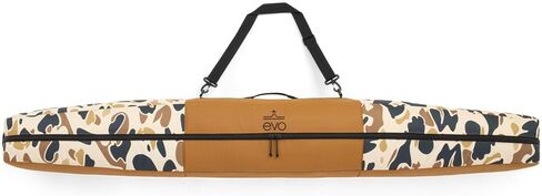 evo Padded Single Ski Bag - Durable 600D Recycled PET Ripstop | Removable Shoulder Strap | Fits Skis & Poles | Lightweight & Protective in Saudi Arabia
