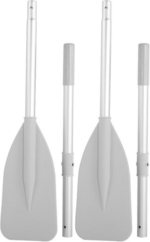 SUNGOOYUE Inflatable Boat Paddle, 2pcs High Toughness Aluminium Alloy Inflatable Boat Dinghy Canoe Oars Paddle with Rod Set for Water Marine Sports in Saudi Arabia