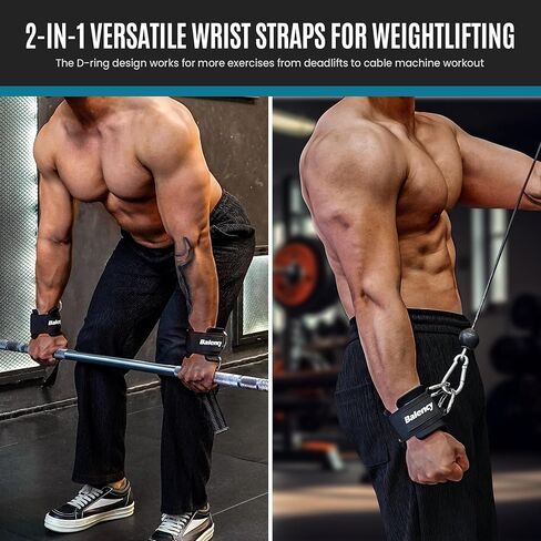 أشرطة رفع الأثقال مع حلقات على شكل حرف D، أشرطة معصم مبطنة لرفع الأثقال، أشرطة رياضية غير قابلة للانزلاق لرفع الأثقال، رفع الأثقال، تمرين آلة الكابل، حزام رفع لتدريب القوة في صالة الألعاب الرياضية in Kuwait