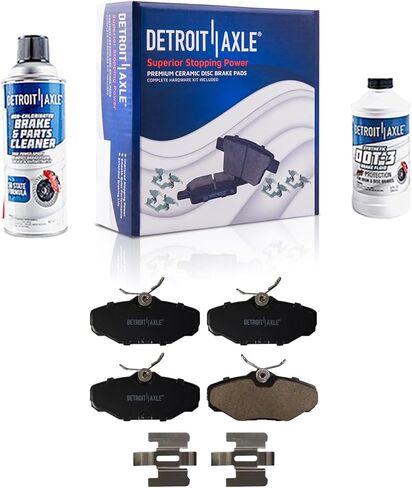 Detroit Axle-مجموعة الفرامل الأمامية لـ 90-00 Honda Civic ، 90-91 CRX ، محفورة ومزودة بالقرص الفرامل دوارات الفرامل السيراميك 1990 1991 1992 1993 1994 1995 1996 1997 1998 1999 2000 استبدال in Kuwait