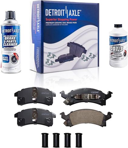 Detroit Axle-مجموعة الفرامل الأمامية لـ 90-00 Honda Civic ، 90-91 CRX ، محفورة ومزودة بالقرص الفرامل دوارات الفرامل السيراميك 1990 1991 1992 1993 1994 1995 1996 1997 1998 1999 2000 استبدال in Kuwait