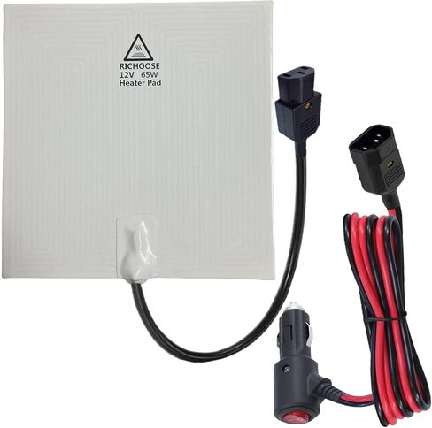 RICHOOSE 12V Upgraded 65W Food Delivery Warmer Pad for Insulated Bags, Portable Heating Pad for Keeping Pizza & Meals Hot During Transport in Kuwait