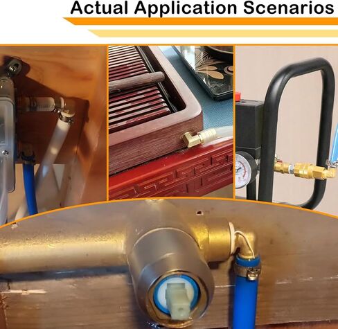 Brass Hose Barb,90 Degree Elbow,3/8" Barb x 3/8" NPT Male,Brass Barb for Water/Fuel/Air (Pack of 2) in Kuwait