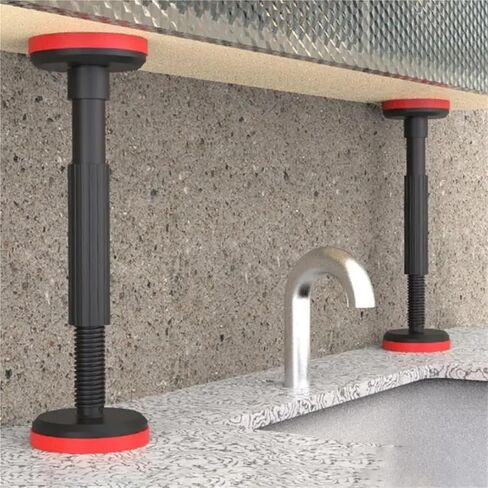 2 Pcs Adjustable Support Poles Cabinet Installing Cabinets Telescoping Hand Tool for Installation For Installing Cabinets in Kuwait