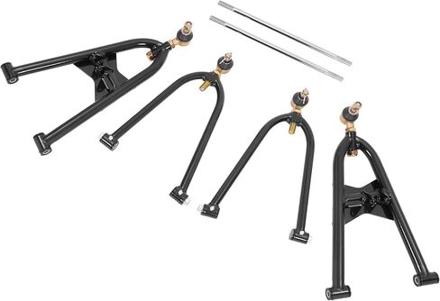 Heavy Duty Front A-Arms Assembly Compatible with Honda TRX400X Sportrax 400 W/Brake Lines Clamps Powder Coated Black in Saudi Arabia