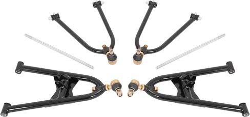 Heavy Duty Front A-Arms Assembly Compatible with Honda TRX400X Sportrax 400 W/Brake Lines Clamps Powder Coated Black in Saudi Arabia