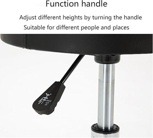 Heavy Duty Round Stool with 5 Casters Adjustable Height Easy to Assemble Rolling Chair for Dentists Spas Healthcare Environments (Brown) in Saudi Arabia