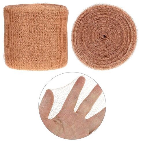 QWORK Pure Copper Mesh Roll - 5" x 150 ft Proof Wire Screen Roll for Gap & Hole Blocking, DIY Projects, Snail Bird Hole Blocking in Saudi Arabia