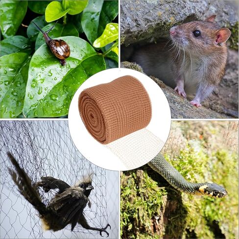 QWORK Pure Copper Mesh Roll - 5" x 150 ft Proof Wire Screen Roll for Gap & Hole Blocking, DIY Projects, Snail Bird Hole Blocking in Saudi Arabia