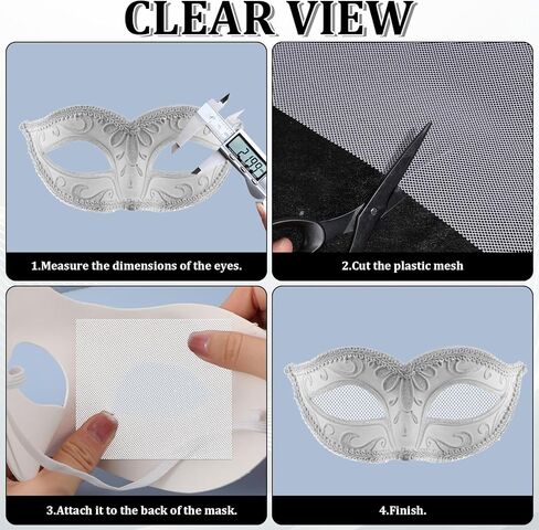 شبكة عيون Fursuit، 10 قطع 0.5 مم PVC قابلة للطباعة باللونين الأبيض والأسود، 11.8 بوصة × 7.87 بوصة، شبكات عيون تنكرية مقاومة للماء قابلة للتنفس لأقنعة بدلة الفراء، والدعائم، ومستلزمات الحرف اليدوية in Kuwait