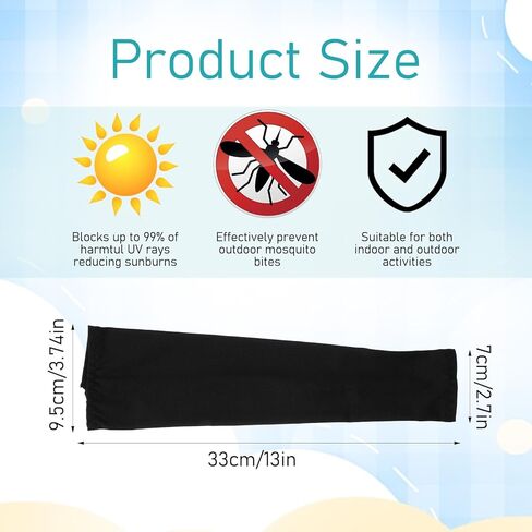 4 Pairs Arm Sleeves for Kids, Black & White Arm Sleeves Breathable Arms Compression Sleeve for Basketball, Football, Baseball, Volleyball Youth, in Saudi Arabia