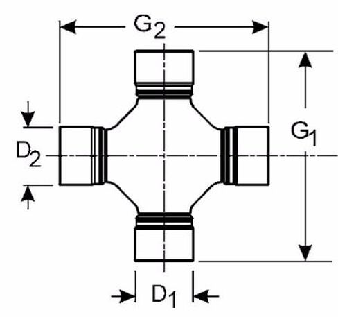 1 قطعة 17X44 U-المفاصل المفاصل العالمية تحمل المفاصل العالمية Crucetas المفاصل دي كاردان in Kuwait