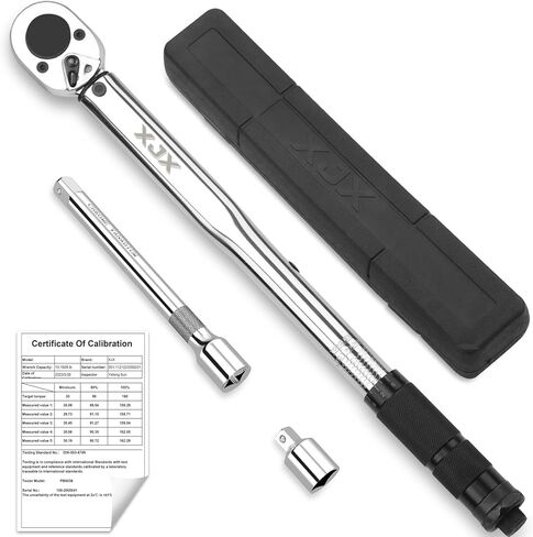 XJX 1/2-Inch Drive Click Torque Wrench Set, 10-160FT-LB/13.6-217.1Nm Torque Wrench in Kuwait