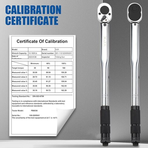 XJX 1/2-Inch Drive Click Torque Wrench Set, 10-160FT-LB/13.6-217.1Nm Torque Wrench in Kuwait