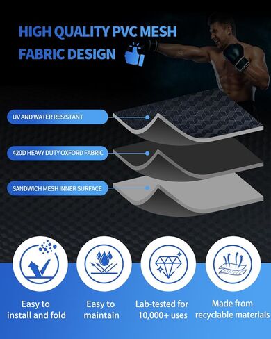 حقيبة ملاكمة ثقيلة بطول 4 أقدام للملاكمة - وزن قابل للتعديل (60 إلى 120 رطلاً) مع تصميم مضاد للتسرب، حقيبة تدريب مائية شديدة التحمل للبالغين in Kuwait