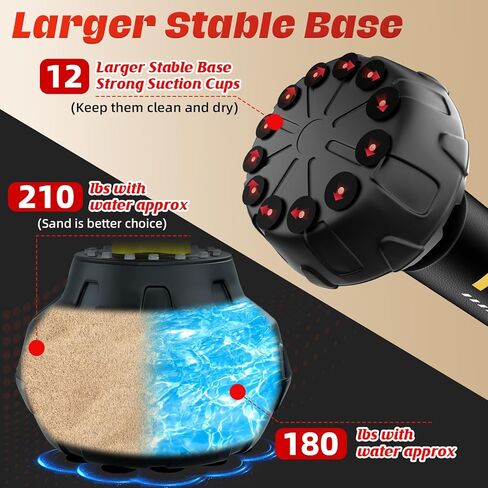 Heavy Freestanding Punching Bag for Adult, Standing Boxing Bag with 12OZ Pro Boxing Gloves and Wrapped Gloves, Kickboxing Bag with Suction Cup Base, Men at Home Punching Bag for Office Gym Training in Kuwait