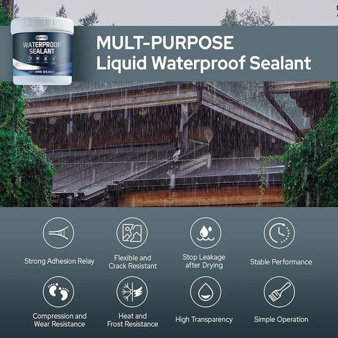 عامل غير مرئي مقاوم للماء، مجموعة مانعة للتسرب شفافة غير مرئية 2 * 10 أونصة، عامل طلاء شفاف، مانع تسرب مضاد للتسرب، لاصق مقاوم للماء لإصلاح التسرب في الأماكن المغلقة والخارجية in Kuwait