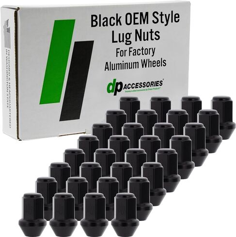 DPAccessories Lug Nuts Compatible with 2020-2025 GMC Sierra 2500 HD | Chrome Spline Style | Aftermarket Aluminum Wheels Only | Set of 32 Wheel Nuts & 1 Tool | DGMS2H05A-CH/1 in Kuwait