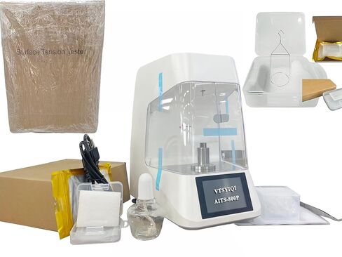 AITS-800P Touch Screen Automatic Interfacial Tensiometer Surface Tension Meter Tester with Du Nouy Ring Method Range 0 to 1000mN/m Accuracy 0.1mN/m for Transformer Oil ASTM D-971 Standard in Saudi Arabia