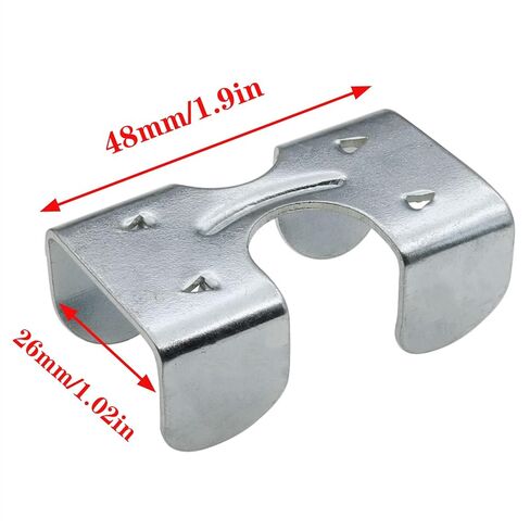 16PCS Heavy Duty Double Rope Clamp Heavy Duty Braided Rope End Clamp Metal Loop End Clamp for Twisted or Braided Rope from 3/8 "to 1/2" in Kuwait