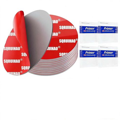 Circle Double Sided Adhesive Pads 1" x 1" 24 PCS, Heavy Duty Mounting Tape Sticky Pads, Waterproof Foam Tape for Indoor and Out Door, Home Decoration, Car (Round 1''-24pcs) in Kuwait
