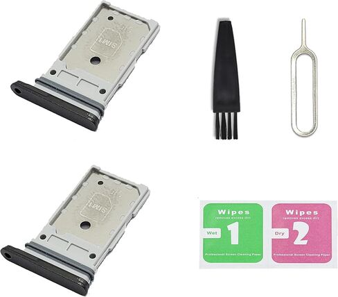 2 PCS for Galaxy S25 Ultra Dual SIM Card Tray Replacement, Dual SIM Card Slot Holder Compatible with Galaxy S25 Ultra Dual-Sim Version in Kuwait