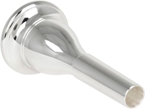 Brass Tuba Mouthpiece 13.3Mm Cnc Electroplated Silver Tuba Instrument Accessory Replacement Part for Adult Players in Saudi Arabia