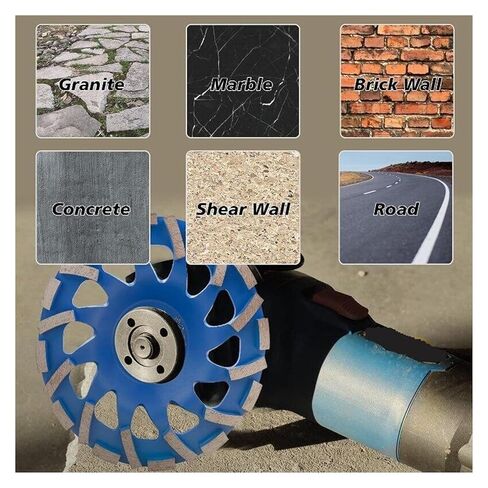 ACE850 7"/180MM Diamond Grinding Cup Wheel Disc Segmented Turbo for Concrete Masonry Marble Polishing Tools ACE850 in Kuwait