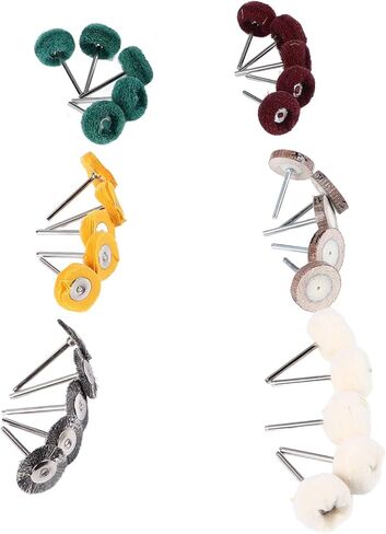 مجموعة عجلات طحن وتلميع إزالة المعادن 30 قطعة مع ساق 1/8، ملحقات أدوات قوية، افتراضية in Kuwait