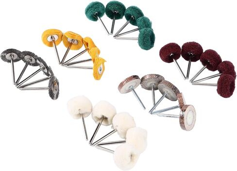 مجموعة عجلات طحن وتلميع إزالة المعادن 30 قطعة مع ساق 1/8، ملحقات أدوات قوية، افتراضية in Kuwait