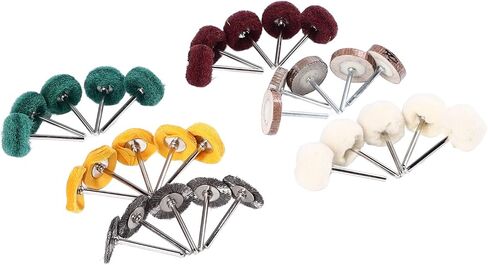 مجموعة عجلات طحن وتلميع إزالة المعادن 30 قطعة مع ساق 1/8، ملحقات أدوات قوية، افتراضية in Kuwait