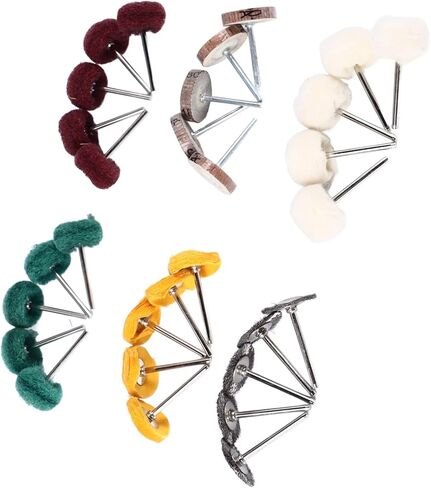 مجموعة عجلات طحن وتلميع إزالة المعادن 30 قطعة مع ساق 1/8، ملحقات أدوات قوية، افتراضية in Kuwait