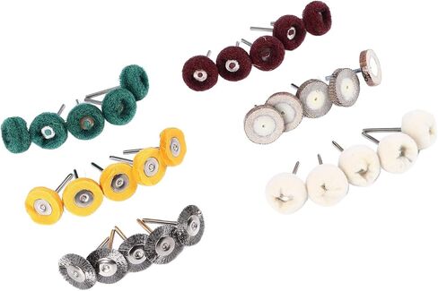 مجموعة عجلات طحن وتلميع إزالة المعادن 30 قطعة مع ساق 1/8، ملحقات أدوات قوية، افتراضية in Kuwait