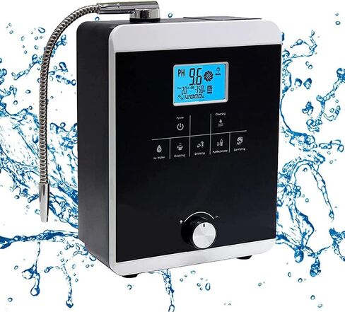 Water Ionizer and Water Purifier Machine, Water Filtration System Ph 3.5-10.5 Alkaline Acid Water Machine, Up to -800Mv Orp, 8000L, Auto-Cleaning, Instant Heating 58°C in Saudi Arabia