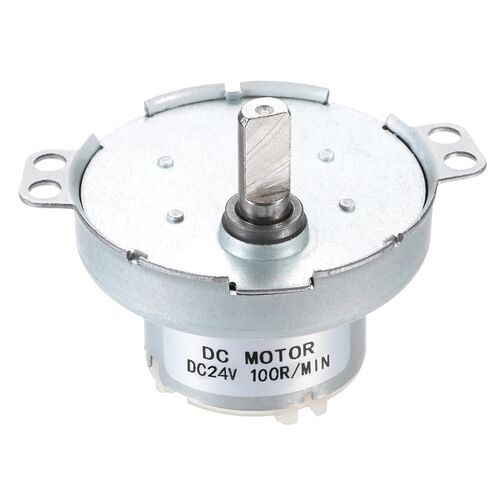 MECCANIXITY Slow Speed Motor JS-50T D-Shaft Gear Electric Motor, 24V DC 40RPM Motor CW/CCW D Shaft DC Motor Large Torque for 3D Printer Filament Rotating Display Stand in Kuwait