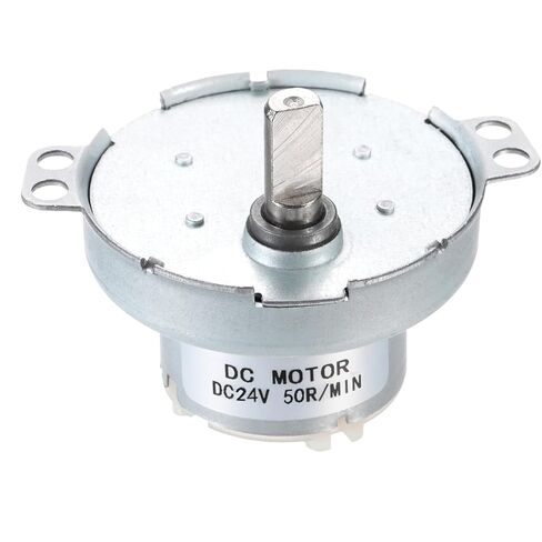 محرك MECCANIXITY ذو السرعة البطيئة JS-50T D-Shaft Gear محرك كهربائي، 24V DC 40RPM Motor CW/CCW D Shaft DC Motor عزم دوران كبير لحامل عرض دوار لخيوط الطابعة ثلاثية الأبعاد in Saudi Arabia