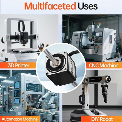 Through Shaft Nema 11 Stepper Motor TR5x1 300mm 1.8‌°‌ 2 Phase High Torque 6Ncm(8.5oz·in) Bipolar 1.0A 2.9Ω 31mm 28 Step Motor with T5 300mm Cable 1M for 3D Printer DIY Robot CNC in Kuwait