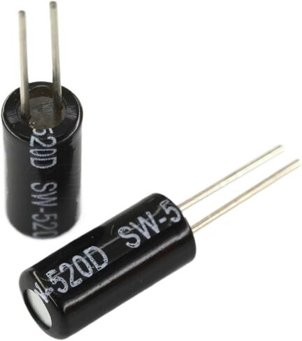 10 قطعة SW-520D 5X12 مللي متر حساسة للغاية SW520 الكرة التبديل زاوية الاستشعار الميل التبديل الاهتزاز التبديل in Saudi Arabia