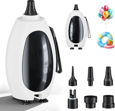 مضخة بالونات كهربائية، مضخة هواء كهربائية 3 في 1 للبالونات القابلة للنفخ، بالون مايلر من رقائق اللاتكس، آلة نفخ البالونات المحمولة، منفاخ نفخ سريع التعبئة للمنزل، أسرة هوائية تطفو على حمام السباحة في الصيف in Kuwait