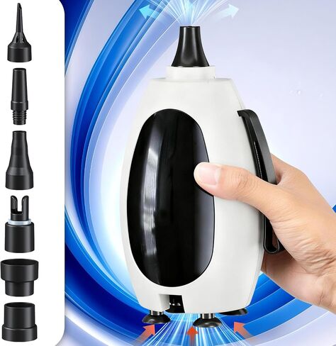 مضخة بالونات كهربائية، مضخة هواء كهربائية 3 في 1 للبالونات القابلة للنفخ، بالون مايلر من رقائق اللاتكس، آلة نفخ البالونات المحمولة، منفاخ نفخ سريع التعبئة للمنزل، أسرة هوائية تطفو على حمام السباحة في الصيف in Kuwait