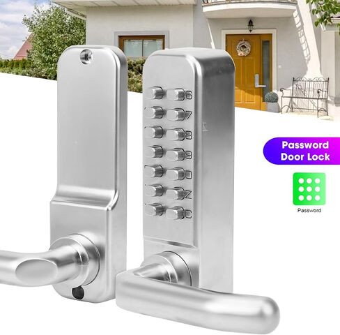 Door Keypad, Mechanical Door Lock, No Battery Required Interior Doors Rental Doors for Home Security Composite Doors in Saudi Arabia